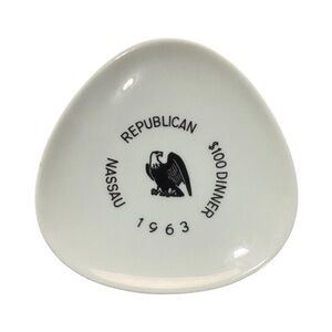 Trinket Dish Republican Party Rosenthal West Germany - Nassau 1963 Used - #2